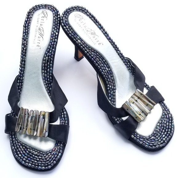 Womans Italian Leather Perla Marrè Sz 7 - Picture 3 of 7